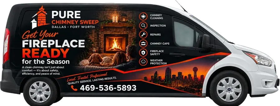 Pure Chimney Sweep branded service van